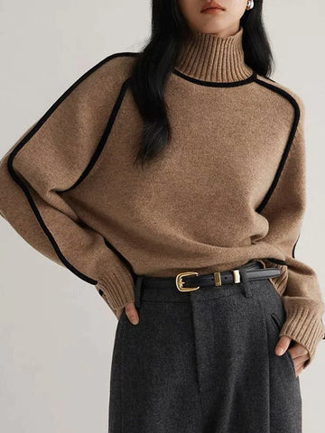 Mouna | Elegante Sweater met hoge hals